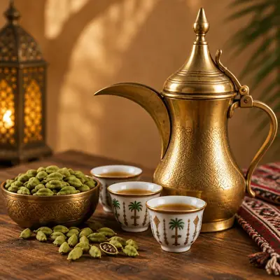 قهوة عمانية بالهيل